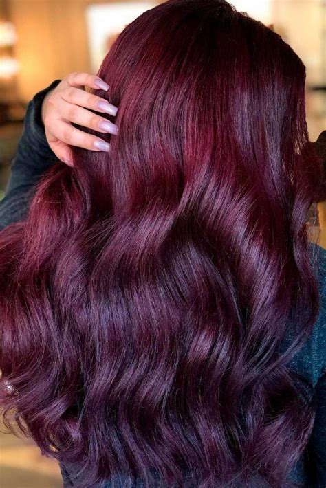 Maroon Purple Hair Dye