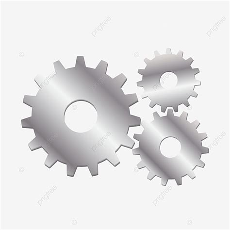 Gear Cog Vector Art PNG, Metallic Gear And Cog Clip Art On Transparent ...