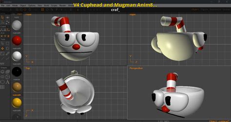 V4 Cuphead and Mugman Anim8or Models [3D Models]