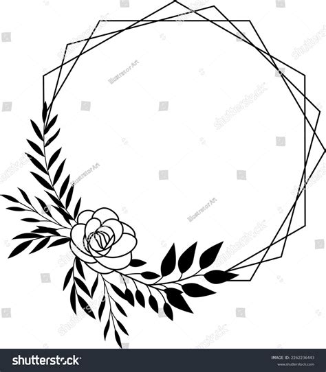 Floral Frame Svg Floral Wreath Svg Stock Vector (Royalty Free) 2262236443 | Shutterstock