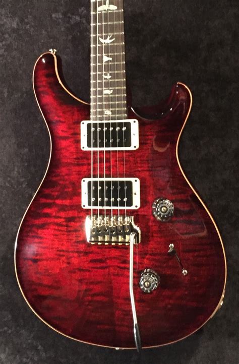 PRS CUSTOM 24 FIRE RED BURST PATTERN THIN - 123456789