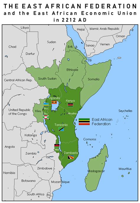 The East African Federation – Hegemon of the Continent : imaginarymaps