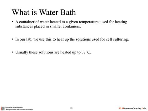 PPT - Water Bath PowerPoint Presentation, free download - ID:2849530