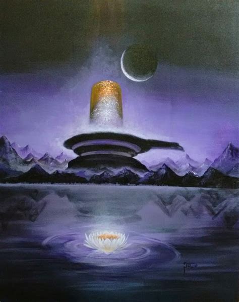 Buy Great Shiva Linga Painting at Lowest Price by Ramakrishna Nimmaraju