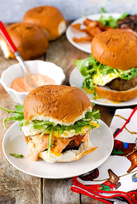 Juicy Bacon-and-Egg Cheese Breakfast Burger