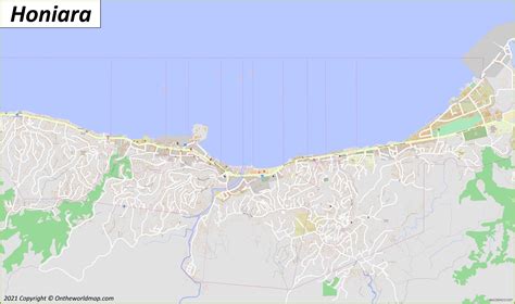 Honiara Map | Solomon Islands | Detailed Maps of Honiara