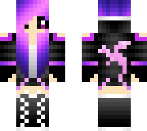 Purple Gamer Girl | Minecraft Skin