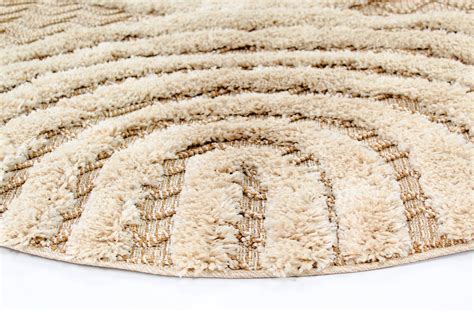 Round rugs - Ronda (beige) - Living room rug beige