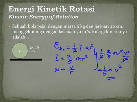 Contoh soal energi kinetik rotasi