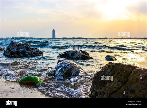 sunset time in jeddah corniche Stock Photo - Alamy