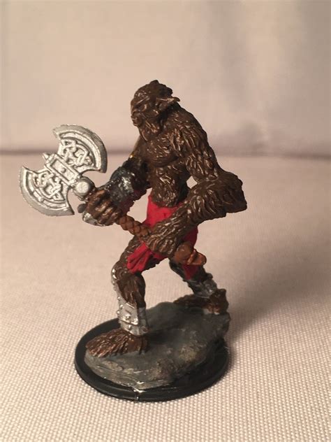 Bugbear Barbarian Painted Dnd Miniature/bugbear Fighter Hand - Etsy