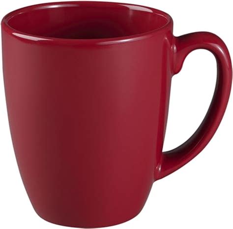 Amazon.com | Corelle Livingware 11-Ounce Stoneware Mug, Red: Coffee ...