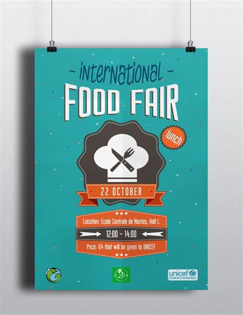 Designed a poster for an international food fair #poster #flyer | デザイン