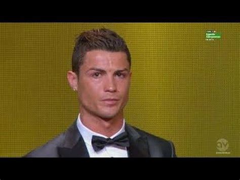 Cristiano Ronaldo Crying after winning Ballon D'Or 2013 HD