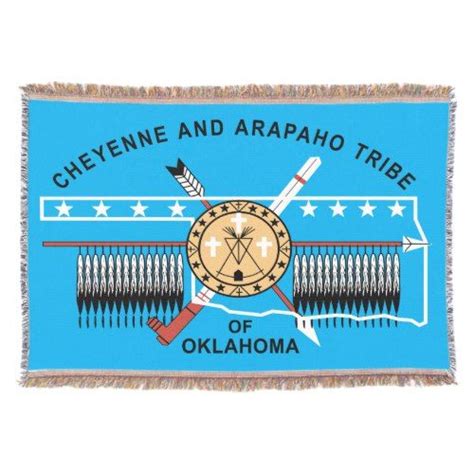 Cheyenne/Arapaho Flag Throw Blanket | Zazzle.com in 2021 | Native ...