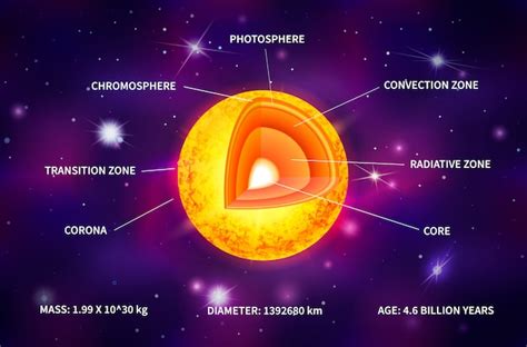 Terra detalhada estrutura com ilustração de camadas. conceito de ...