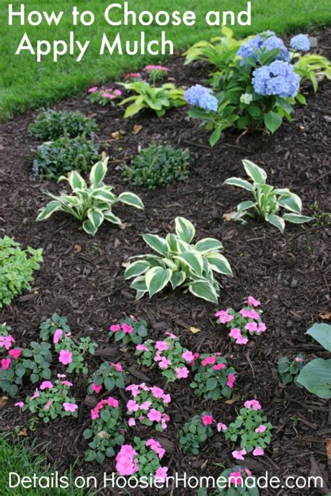 How To Choose And Apply Mulch to Your Flower Beds - Hoosier Homemade