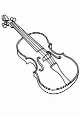 Violin Coloring Page Template sketch template