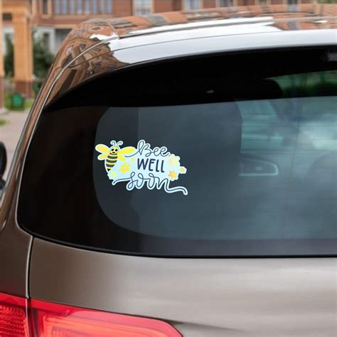 Bee Well Car Sticker | Vinyl Car Decals | Donagh Bees