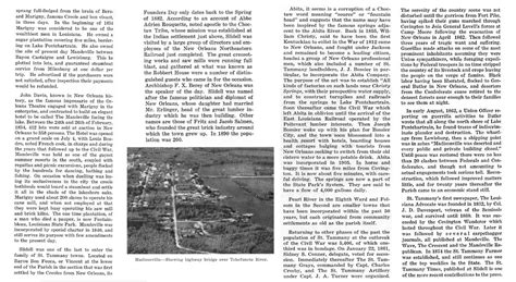 Tammany Family: St. Tammany Parish History Published in 1955