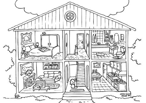 House #64730 (Buildings and Architecture) – Free Printable Coloring Pages