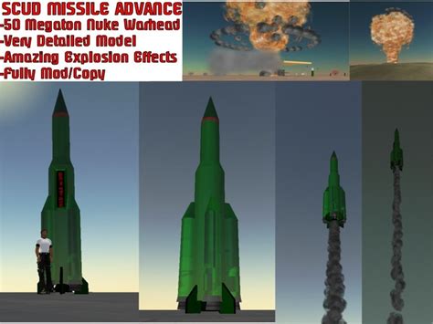 Second Life Marketplace - SCUD NUCLEAR MISSILE ADVANCE