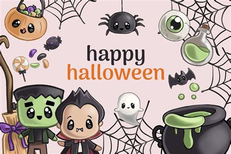 Cute Halloween Clipart Graphic by theclipatelier · Creative Fabrica