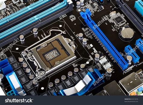 Typical New Pc Computer Motherboard Socket Stock Photo 65313310 | Shutterstock