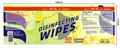 Disinfecting wipes