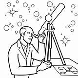 Telescope Coloring Pages sketch template