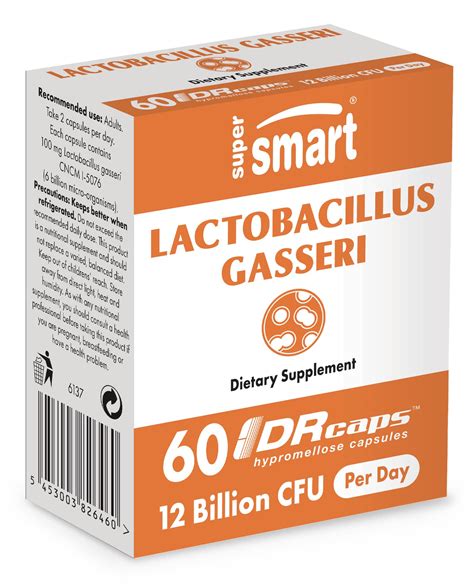 Buy Supersmart - Lactobacillus seri 12 Billion CFU per Day - Probiotic Supplement | Non-GMO ...