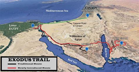 Moses Exodus Map