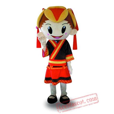 Professional Mascot Costume Girl Mascot Costume