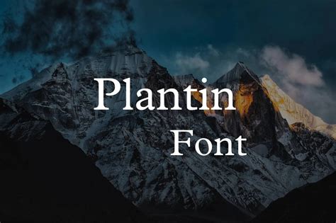 Plantin Font Free Download