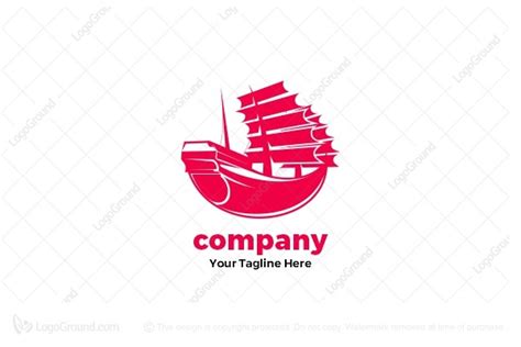 Red Chinese Ship Logo