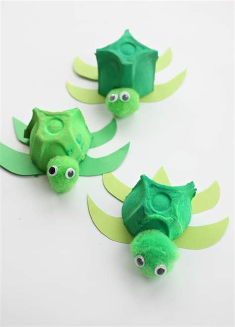 The Absolutely Cutest Egg Carton Turtles | Not only are these turtle ...