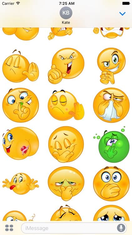 Rude Emoji Stickers by Creative Design Concepts LLC