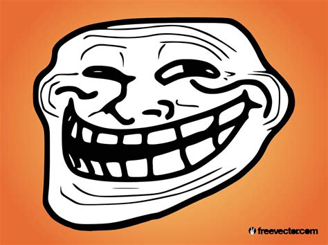 Troll Face Vector Vector Art & Graphics | freevector.com