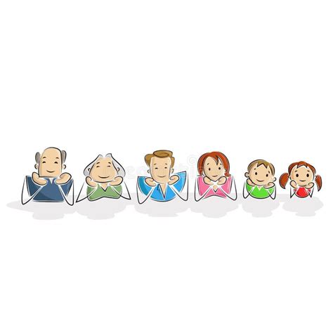 Joint Family stock vector. Illustration of character - 24847657