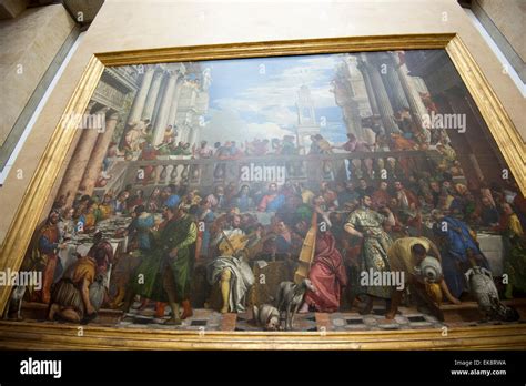 The Wedding at Cana in the Louvre Museum (Musee du Louvre) in Paris, France Europe EU Stock ...