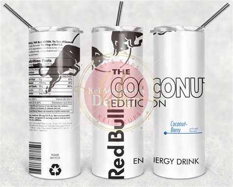 Red Bull The Coconut Edition Coconut Berry Flavored Energy | Etsy