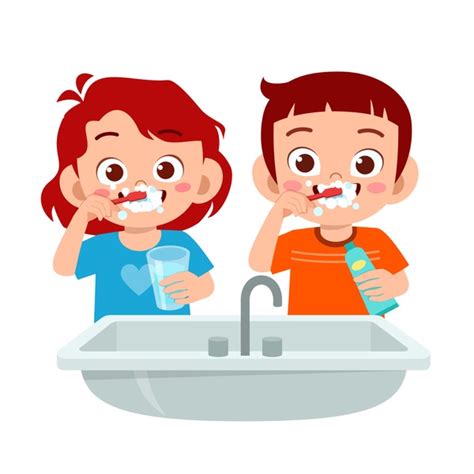 Brushing Your Teeth Clipart