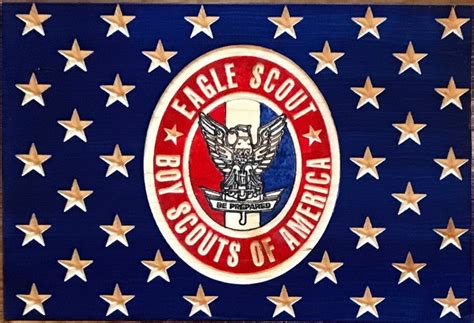 Eagle Scout Achievement American Flag | Etsy