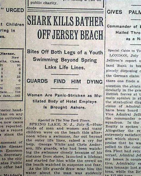 1916 Shark Attacks: The Real Jaws - Epic Diving