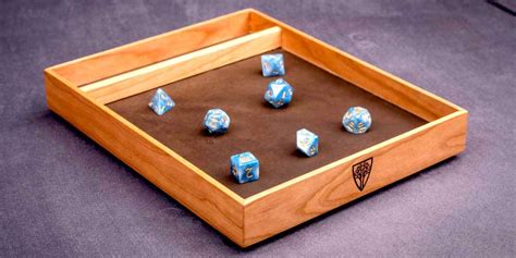 Dice Trays Dice & Accessories Game Accessories CHSHY Gaming Dice Tray for Rolling RPG Gaming ...