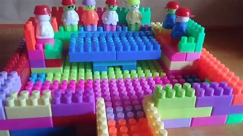 Mainan lego-bikin lego rumah-permainan anak seru. - YouTube