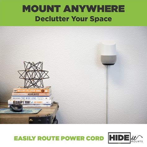 Google Home Wall Mount | HIDEit Mount for Google Home Smart Speaker – HIDEit Mounts