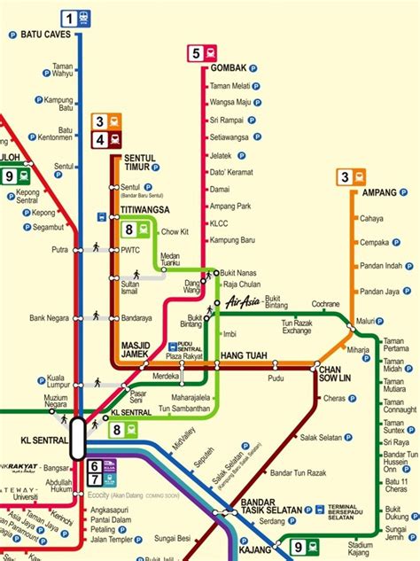 Batu Caves to KL Sentral KTM Timetable (Jadual) Train Price