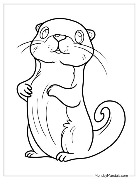 20 Otter Coloring Pages (Free PDF Printables)