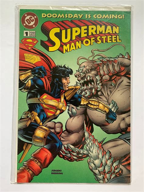 Superman Man of Steel DC Comic, Doomsday is Coming, Kenner Limited Edition, Dan Jurgens, 1995 DC ...